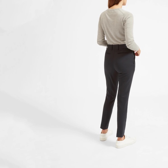 Everlane NWOT Slim Wool Pants in Navy, size 00 - Picture 2 of 8